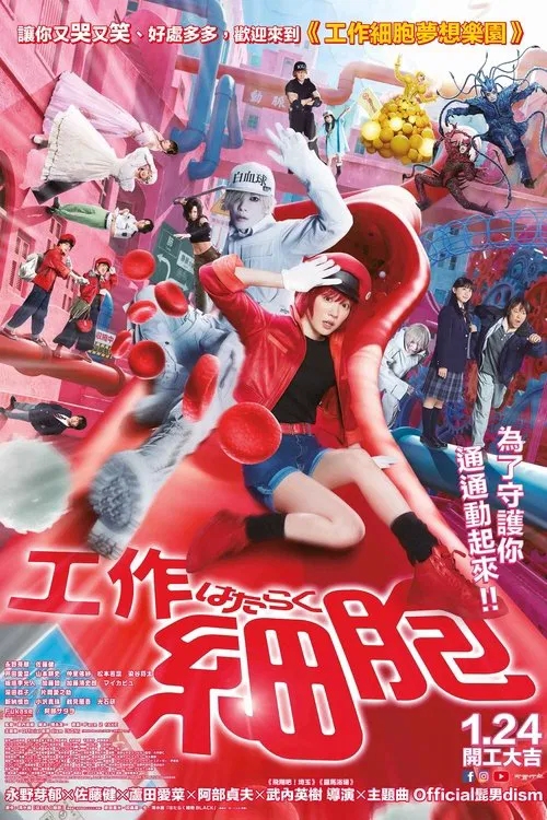 《工作细胞》1080P 真人版[剧情/奇幻]佐藤健、永野芽郁将共同出演漫改真人版《工作细胞》附动漫全季-口袋盘资源站-网盘资源