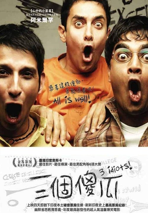【印度电影】【 三傻大闹宝莱坞（2009）】1080P高清无删减|阿米尔·汗 |他不死记硬背，甚至还公然顶撞校长“病毒”，质疑他的教学方法【三傻大闹宝莱坞】-口袋盘资源站-网盘资源