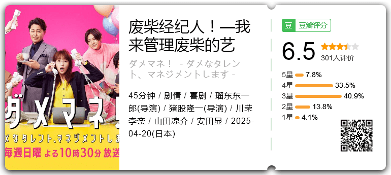 废柴经纪人！—我来管理废柴的艺人— [2025][剧情 喜剧 日本]-口袋盘资源站-网盘资源