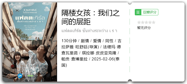 隔楼女孩：我们之间的层距 [2025][剧情 爱情 同性 泰国]-口袋盘资源站-网盘资源