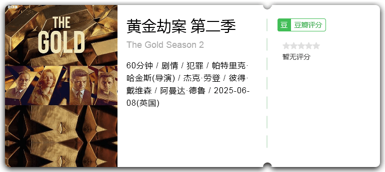 黄金劫案第二季 [2025][剧情 犯罪 英国]-口袋盘资源站-网盘资源